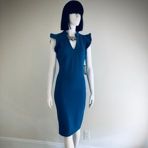NWT • New York & Company • Midi Dress • Blue